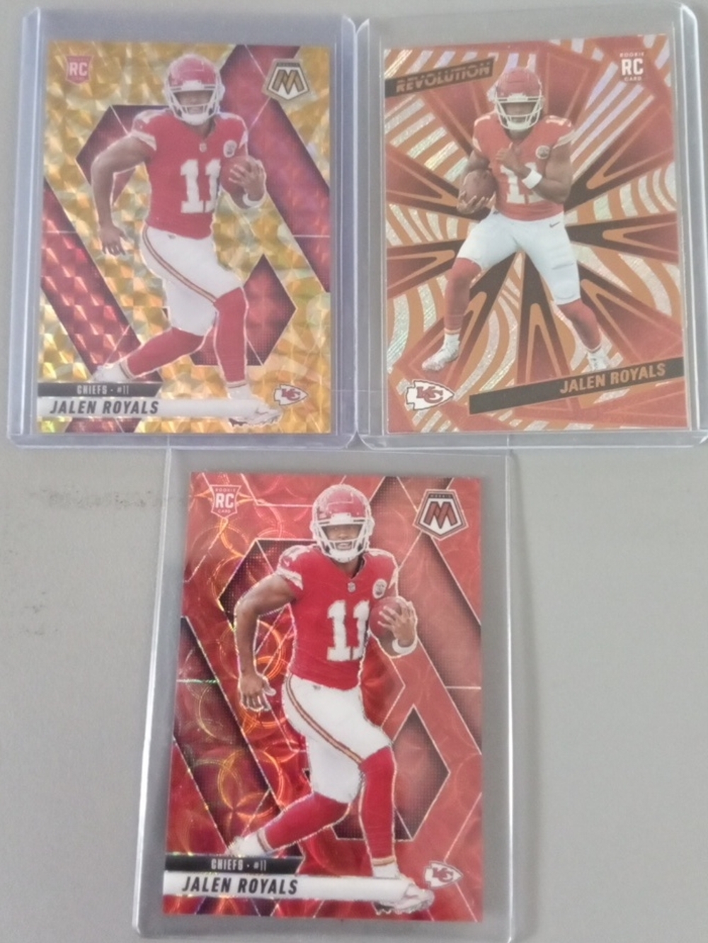 Panini Jalen Royals Rc Lot. 3 Cards.